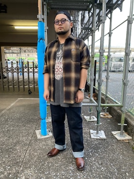 「アイテム（ブーツ）」を使った、ホンダネーション さん（メンズ・172cm）の秋コーディネート