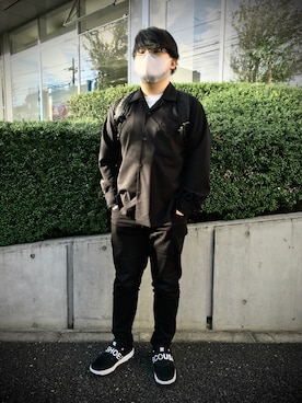 「DC SHOES（ディーシーシューズ）のアイテム（スリッポン）」を使った、ホンダネーション さん（メンズ・172cm）の冬コーディネート