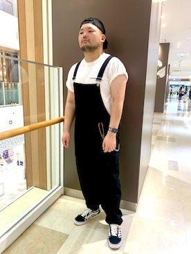 「アイテム（オールインワン・サロペット）」を使った、ホンダネーション さん（メンズ・172cm）の秋コーディネート
