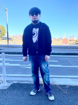 「NAVY（ネイビー）のアイテム」を使った、ホンダネーション さん（メンズ・172cm）の冬コーディネート