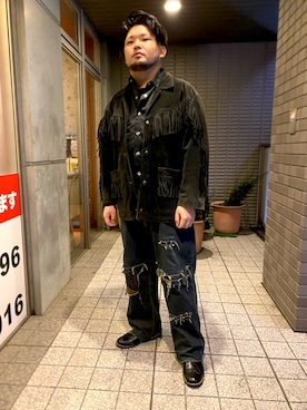 「アイテム（その他アウター）」を使った、ホンダネーション さん（メンズ・172cm）の秋コーディネート