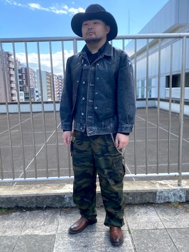 「BRIXTON(ブリクストン)のアイテム(帽子)」を使った、ホンダネーション さん(メンズ・172cm)の春コーディネート