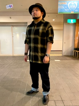 「アイテム（ブーツ）」を使った、ホンダネーション さん（メンズ・172cm）の秋コーディネート