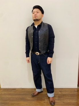 「アイテム（ベスト）」を使った、ホンダネーション さん（メンズ・172cm・20代）の秋コーディネート