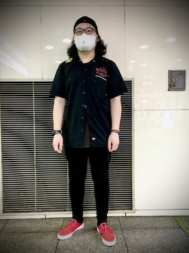 「DC SHOES（ディーシーシューズ）のアイテム（帽子）」を使った、ホンダネーション さん（メンズ・171cm）の夏コーディネート