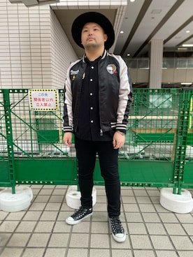 「アイテム（スカジャン）」を使った、ホンダネーション さん（メンズ・172cm）の冬コーディネート