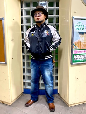 「アイテム（ブーツ）」を使った、ホンダネーション さん（メンズ・172cm）の秋コーディネート