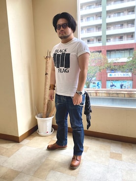 「アイテム（シューズ）」を使った、ホンダネーション さん（メンズ・172cm）の秋コーディネート