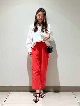 「fredy emue（フレディエミュ）のバックルキルトチェーンバッグ（ショルダーバッグ）」を使った、noripiyoさん（レディース・163cm）の春コーディネート