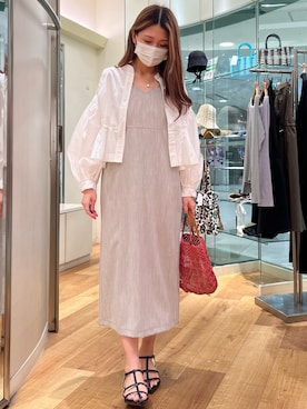 「CACHELLIE（カシェリエ）のアイテム」を使った、noripiyoさん（レディース・163cm）の春コーディネート