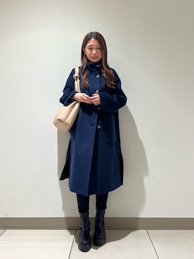 「fredy emue（フレディエミュ）のアイテム（その他アウター）」を使った、noripiyoさん（レディース・163cm）の冬コーディネート