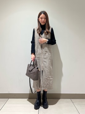 noripiyoさん（レディース・163cm）の冬コーディネート