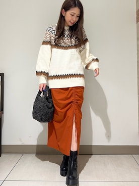 noripiyoさん（レディース・163cm）の冬コーディネート