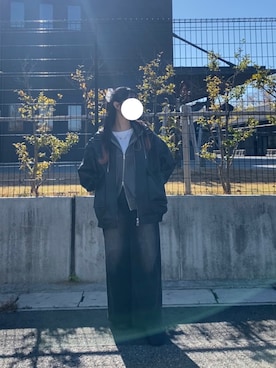 「アイテム（スウェットパンツ）」を使った、사さん（レディース・151cm）の秋コーディネート