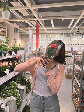 「アイテム（バックパック/リュック、シルバー系）」を使った、…_さん（レディース・167cm）の夏コーディネート