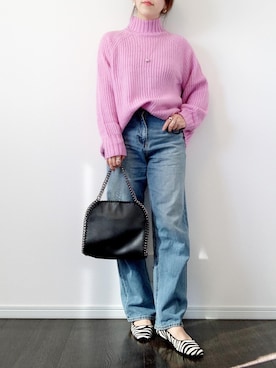 「GRL（グレイル）の2wayチェーンフラップバッグ（ハンドバッグ）」を使った、risaさん（レディース・155cm）の秋コーディネート