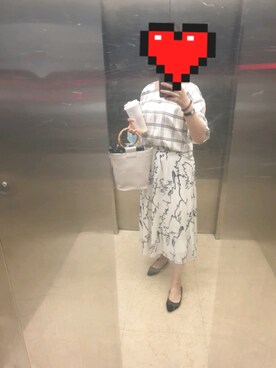 「RESERVED NOTEのアイテム」を使った、Elena30453724さん（レディース・158cm）の夏コーディネート
