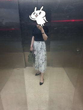「RESERVED NOTEのアイテム」を使った、Elena30453724さん（レディース・158cm）の夏コーディネート