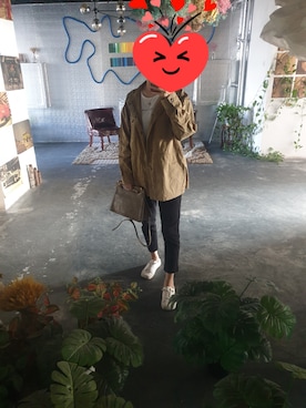 「BACK NUMBER（バックナンバー）のアイテム（ピーコート）」を使った、Elena30453724さん（レディース・158cm）の秋コーディネート