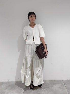 「SENSE OF PLACE by URBAN RESEARCH（センスオブプレイスバイアーバンリサーチ）のアイテム（スカート）」を使った、yuiさん（レディース・168cm）の夏コーディネート