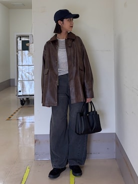 「アイテム（その他アウター）」を使った、yuiさん（レディース・168cm）の秋コーディネート