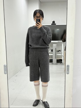 「カシミヤ」｜「アイテム（トップス）」を使った、yuiさん（レディース・168cm）の冬コーディネート