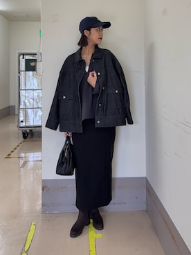 「アイテム（ボストンバッグ）」を使った、yuiさん（レディース・168cm）の秋コーディネート