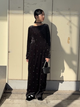 「アイテム（ワンピース/ドレス）」を使った、yuiさん（レディース・168cm）の冬コーディネート