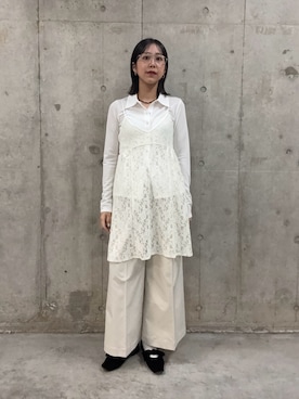 「アイテム（キャミソール）」を使った、yuiさん（レディース・168cm）の冬コーディネート