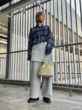 「アーバンリサーチ」｜「アイテム（スウェットパンツ）」を使った、yuiさん（レディース・168cm）の春コーディネート