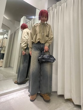 「アーバンリサーチ」｜「アイテム（ブルゾン）」を使った、yuiさん（レディース・168cm）の冬コーディネート
