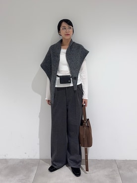 「SENSE OF PLACE by URBAN RESEARCH（センスオブプレイスバイアーバンリサーチ）のアイテム（ボディバッグ/ウエストポーチ）」を使った、yuiさん（レディース・168cm）の秋コーディネート