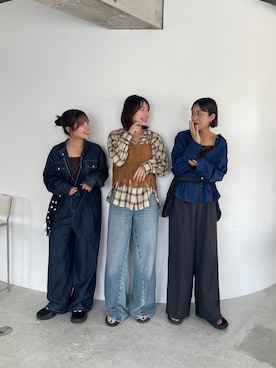 「アイテム（オールインワン・サロペット）」を使った、yuiさん（レディース・168cm）の夏コーディネート