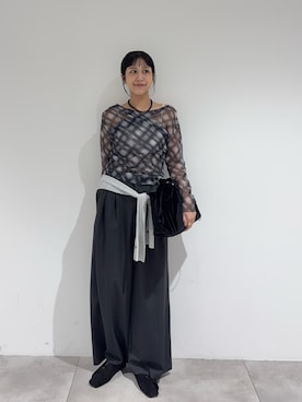 「SENSE OF PLACE by URBAN RESEARCH（センスオブプレイスバイアーバンリサーチ）のアイテム（カーディガン/ボレロ）」を使った、yuiさん（レディース・168cm）の秋コーディネート