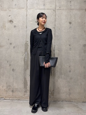 「SENSE OF PLACE by URBAN RESEARCH（センスオブプレイスバイアーバンリサーチ）の『抗菌/消臭』スクエアボリュームサボ（サンダル、ブラック系）」を使った、yuiさん（レディース・168cm）の春コーディネート