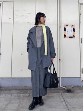 「アイテム（トートバッグ）」を使った、yuiさん（レディース・168cm）の秋コーディネート