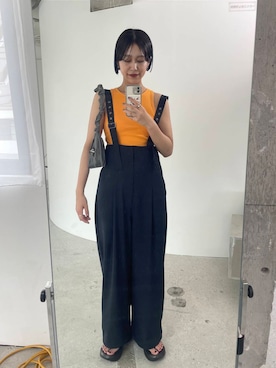 「SENSE OF PLACE by URBAN RESEARCH（センスオブプレイスバイアーバンリサーチ）のアイテム（オールインワン・サロペット）」を使った、yuiさん（レディース・168cm）の夏コーディネート