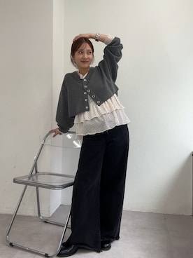 「アイテム（パンツ）」を使った、nanamiさん（レディース・153cm）の夏コーディネート