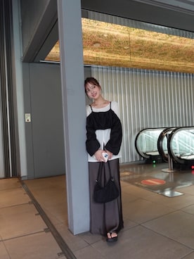 「mystic（ミスティック）のアイテム」を使った、nanamiさん（レディース・153cm）の夏コーディネート