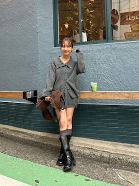 「mystic（ミスティック）のアイテム（その他パンツ）」を使った、nanamiさん（レディース・153cm）の秋コーディネート