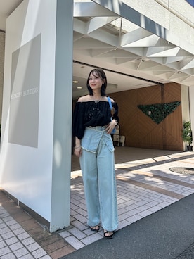 「mystic（ミスティック）のアイテム」を使った、nanamiさん（骨格ウェーブ・レディース・153cm）の夏コーディネート