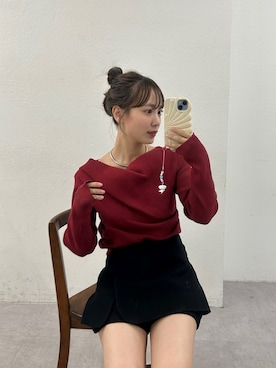 「mystic（ミスティック）のアイテム（その他パンツ）」を使った、nanamiさん（レディース・153cm）の秋コーディネート