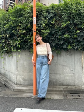 「mystic（ミスティック）のアイテム（ショルダーバッグ）」を使った、nanamiさん（レディース・153cm）の秋コーディネート