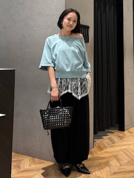 「JEANASIS（ジーナシス）のアイテム（アクセサリー）」を使った、yumeha0127さん（レディース・159cm）の春コーディネート