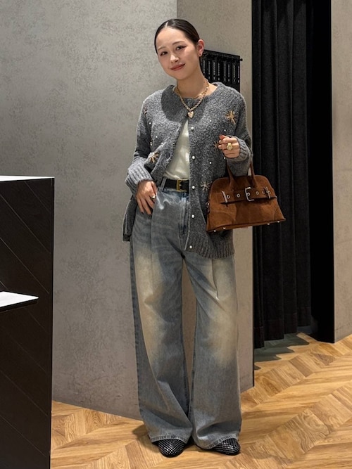 モチーフビーズカーディガン/629915（カーディガン/ボレロ）｜JEANASIS