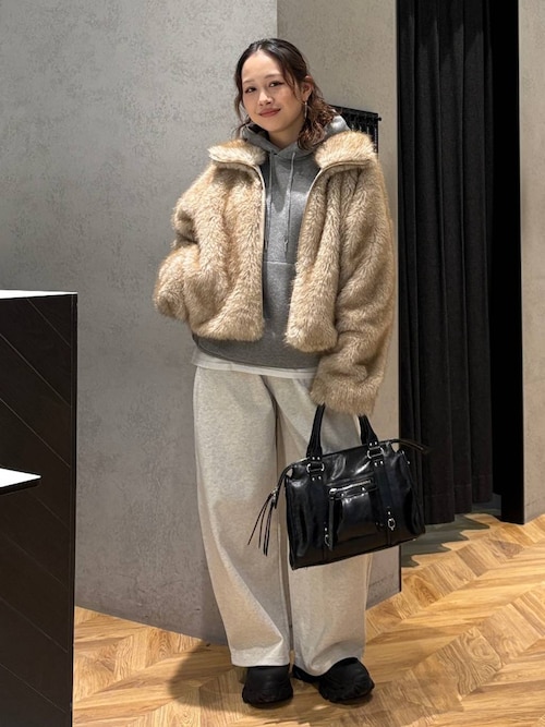 この冬スタイリングの主役にピッタリ！】MIXカラーファーブルゾン