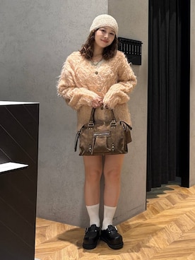 「体型カバー」｜「アイテム（アクセサリー）」を使った、yumeha0127さん（レディース・159cm）の冬コーディネート