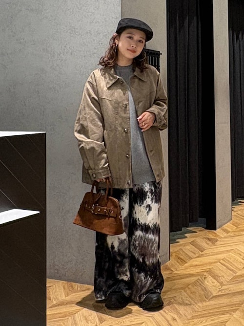 セール】ステッチスエードジャケット/496853（ブルゾン）｜JEANASIS