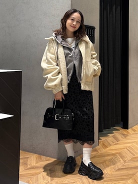 「アイテム（ブルゾン）」を使った、yumeha0127さん（レディース・159cm・10代）の秋コーディネート