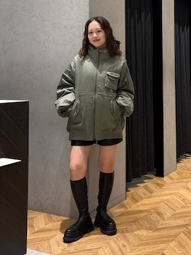 「アイテム（ブルゾン）」を使った、yumeha0127さん（レディース・159cm・10代）の秋コーディネート